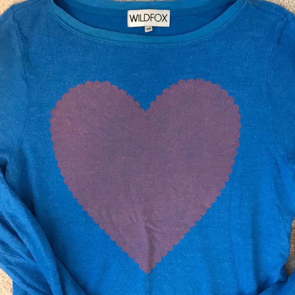 Wildfox Heart Jumper Sweater XS - Picture 2 of 2
